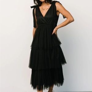 Baltic Born Black Midi Dress